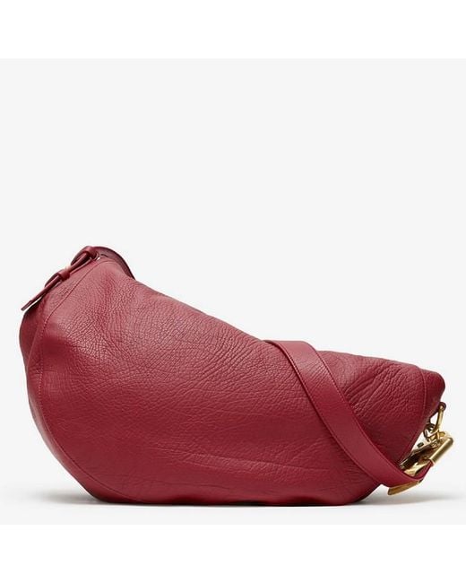 Burberry Red Ruby Medium Knight Bag