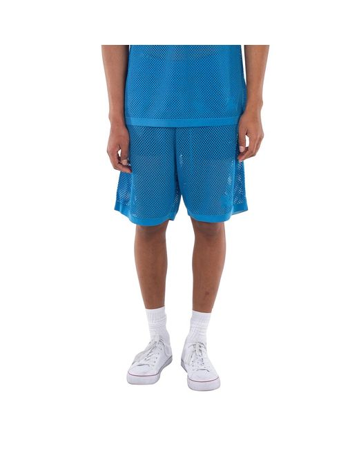 Burberry Blue Rory Ekd Mesh Shorts for men