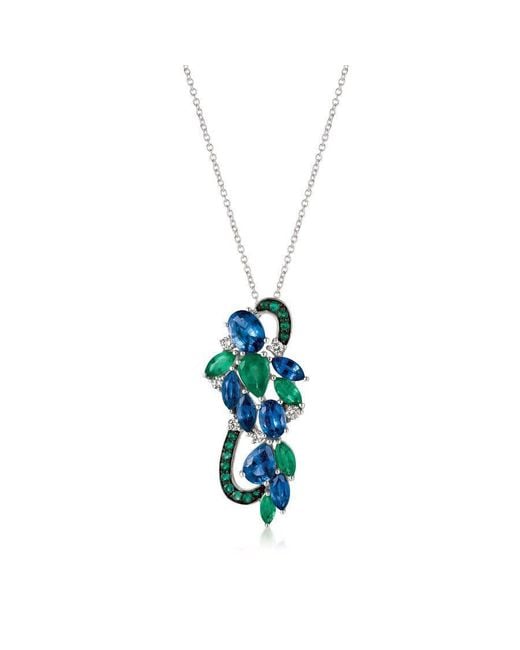 Le Vian Blue Ladies Cornflower Sapphire Necklaces Set for men