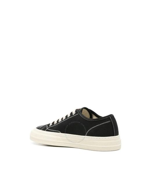 Common Projects Black Tournament Canvas Low-Top Sneakers, Brand Size 39 Us for men