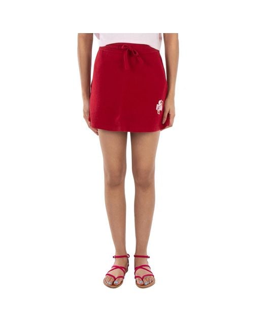 Isabel Marant Red Ladies Amelie Cotton Short Skirt, Size 34 (Us Size 0)