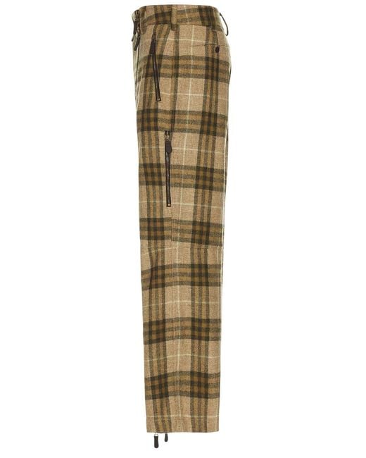 Burberry Natural Check Wool Zip Trousers, Brand Size 46 Waist for men
