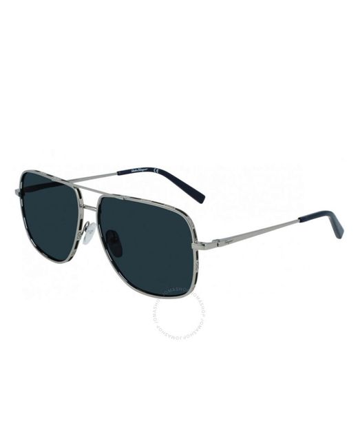Ferragamo Black Navigator Sunglasses Sf278s 032 60 for men
