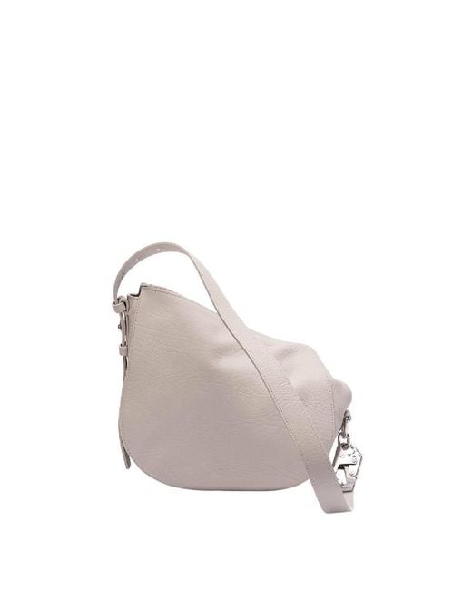 Burberry Gray Small Knight Adjustable Strap Shoulder Bag