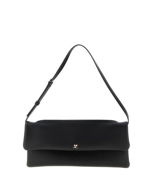Courreges Black Courrges Cowhide Clutch for men