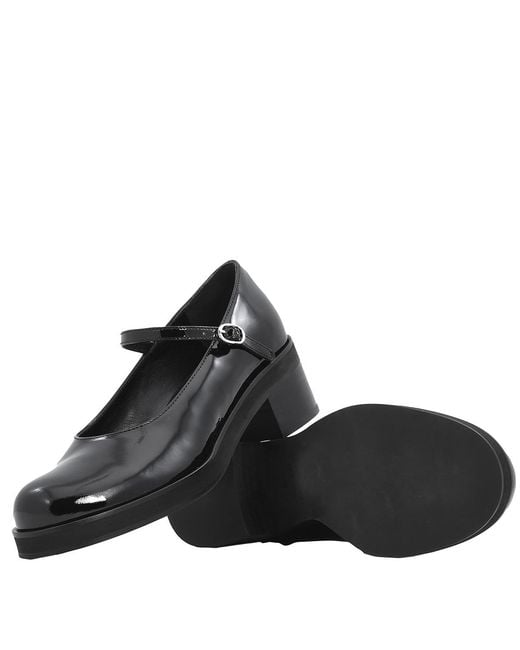 By Far Black Ladies Beth Mary Jane Patent Leather Pumps