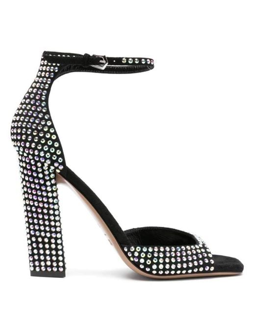 Paris Texas Black Holly Grace Iridescent Effect Sandals
