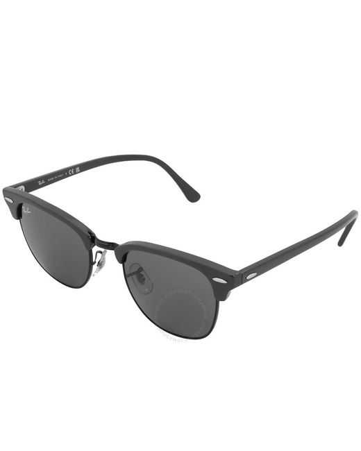 Ray-Ban Metallic Clubmaster Classic Dark Gray Square Sunglasses Rb3016 1367b1 51