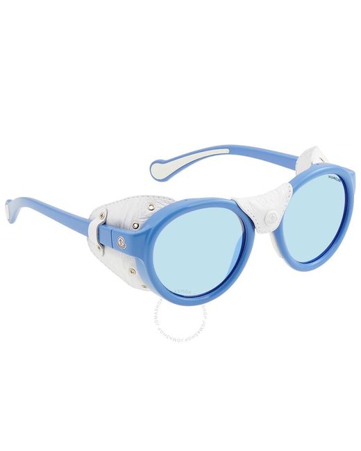 Moncler Blue Round Sunglasses Ml0046 84c 52