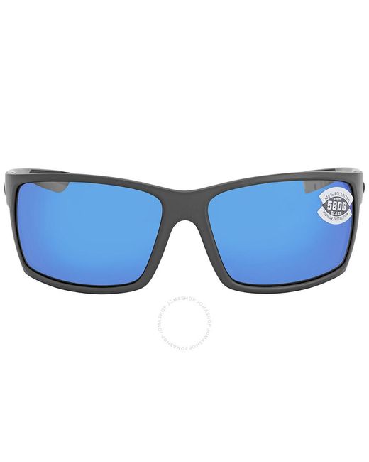 Costa Del Mar Reefton Blue Mirror Polarized Glass Sunglasses Rft 98 Obmglp 64 for men