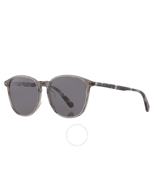 Moncler Metallic Smoke Square Sunglasses Ml0189-f 01a 54
