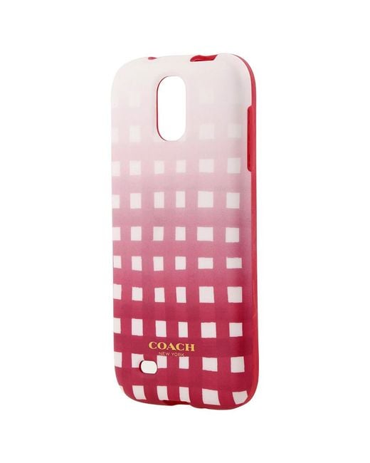 COACH Pink Samsung Galaxy S4 Phone Case