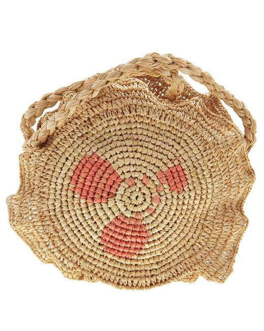 Bonpoint Metallic Fina Raffia Shoulder Bag