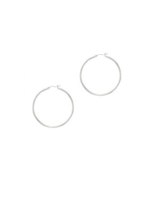Tresorra Metallic 14K Hoop Earrings