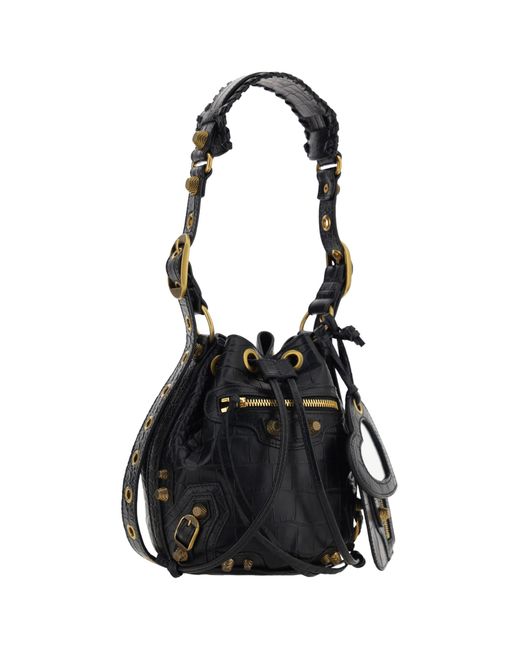Balenciaga Black Le Cagole Xs Bucket Bag