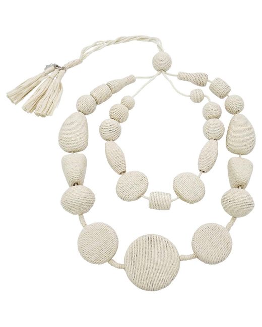 Max Mara White Weekend Ivory Haway Necklace