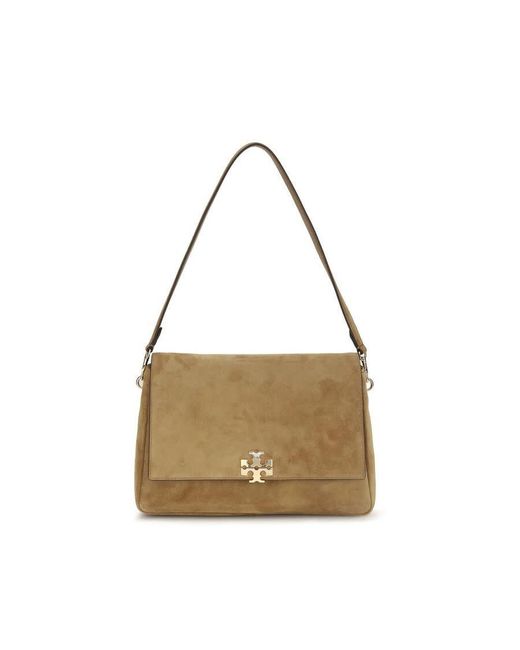 Tory Burch Natural Charlie Shoulder Bag