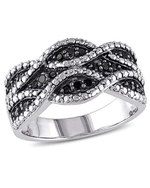Amour Metallic 1/4 Ct Tw Diamond Double Twist Ring for men