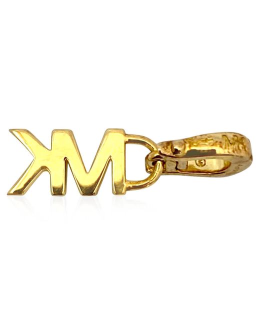 Michael Kors Metallic 14k Gold-plated Sterling Silver Mott Logo Charm