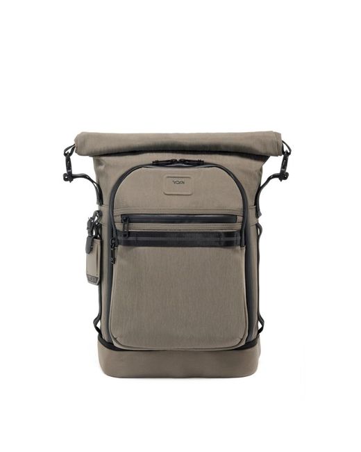 Tumi Alpha Bravo Ally Nylon Roll Top Backpack in Grey for Men Lyst UK