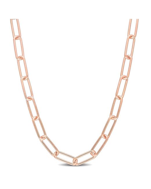 Amour Metallic 5Mm Paperclip Chain Necklace