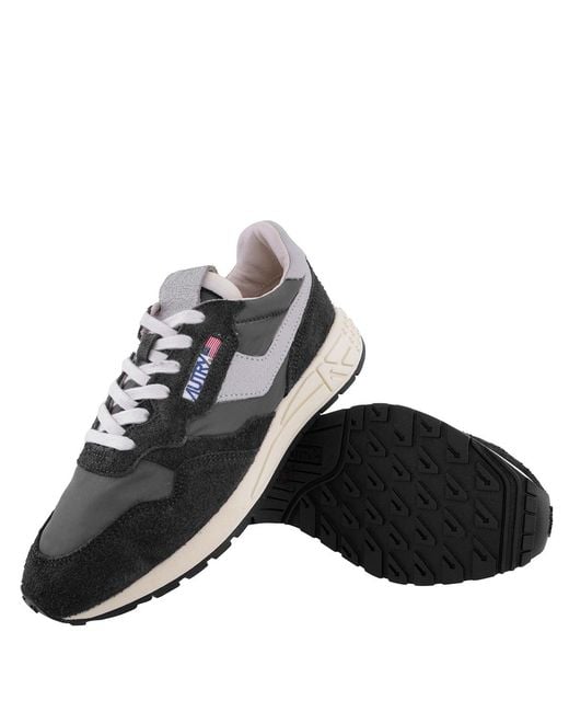 Autry Black Reelwind Low-Top Sneakers, Brand Size 35 Us