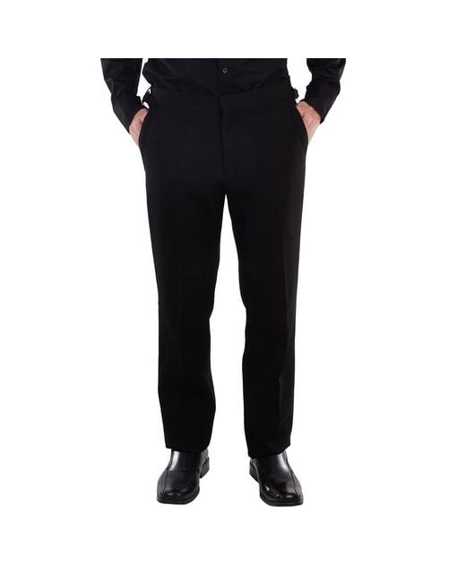 Burberry Black Straight-Leg Wool Pants, Brand Size 48 (Waist for men