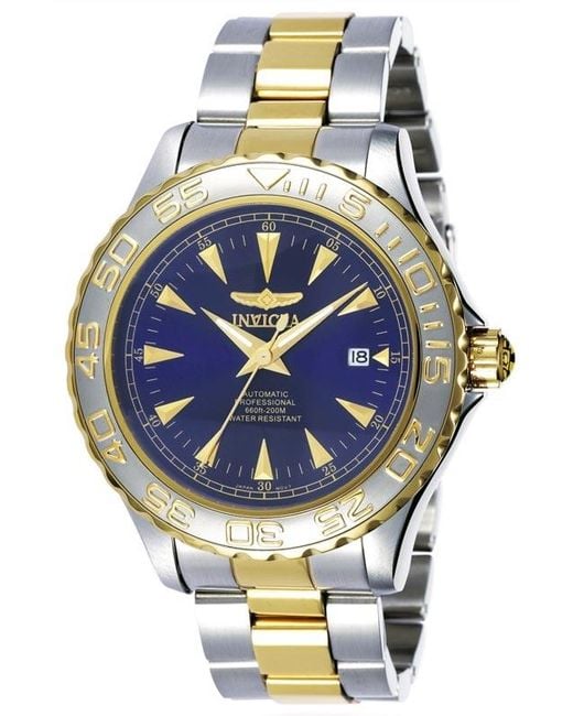 Invicta Gray Ocean Ghost Blue Dial Two-tone Watch for men