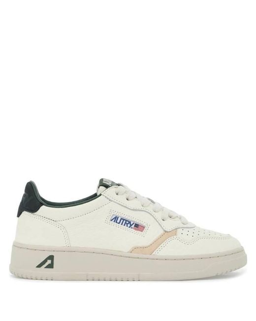 Autry White Medalist Low-Top Sneakers, Brand Size 39 Us