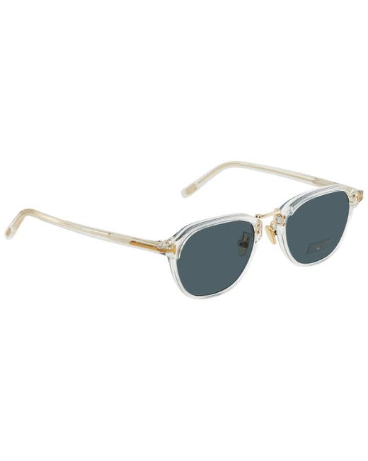 Tom Ford Blue Gray Round Sunglasses for men