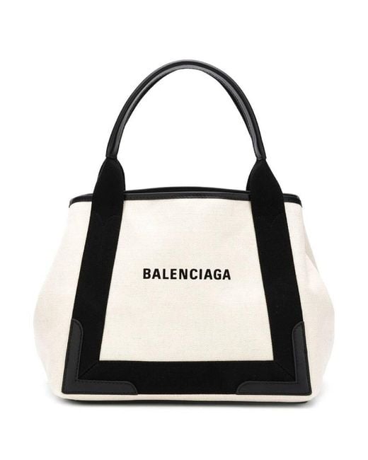 Balenciaga Black Small Cabas Tote Bag