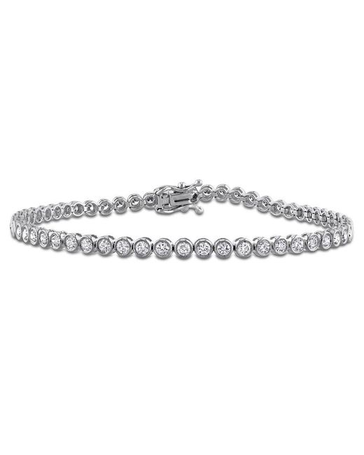 Created Forever Metallic 2Ct Tdw Lab-Created Diamond Tennis Bracelet