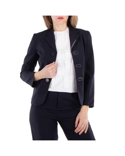 Marni Blue Tropical Wool Jacket