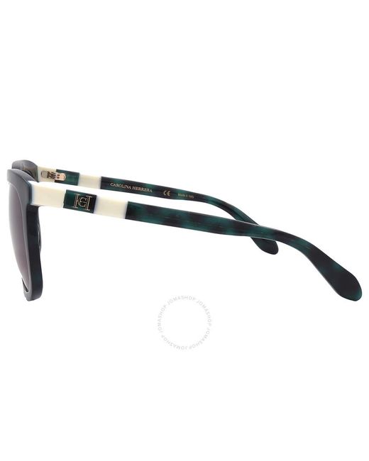 Carolina Herrera Black Grey Gradient Square Sunglasses Shn627m 0921 54