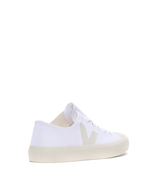 Veja White Ladies Pierre Wata Ii Low-Top Sneakers, Brand Size 38.5 Us