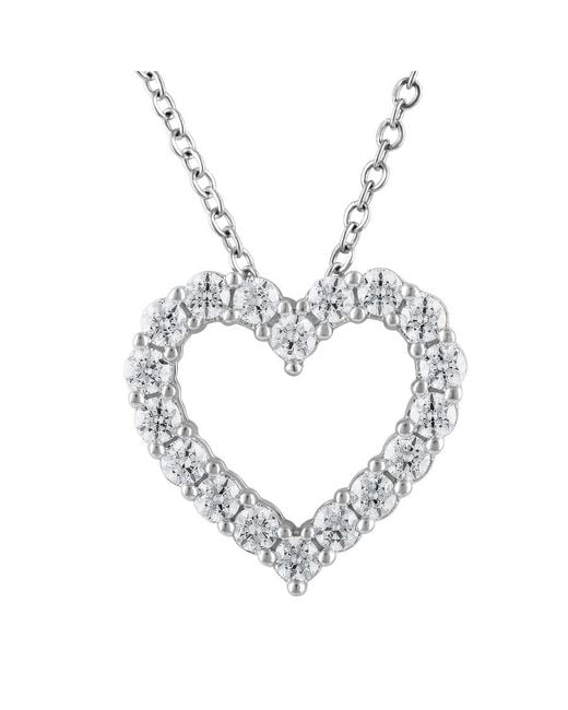 Brilliant Diamond Metallic 1.5 Carat 14K Round Cut Lab Grown Diamond 18" Halo Pendant Necklace For - Color/Clarity-F-Vs2 for men