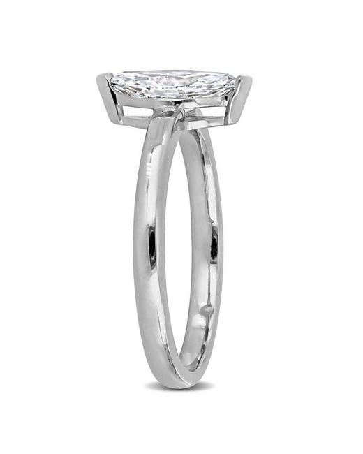 Created Forever Metallic 1Ct Tw Marquise Lab Grown Diamond Solitaire Engagement Ring