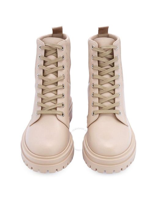 Gianvito Rossi Natural Mousse/mousse Martis 20 Combat Boots
