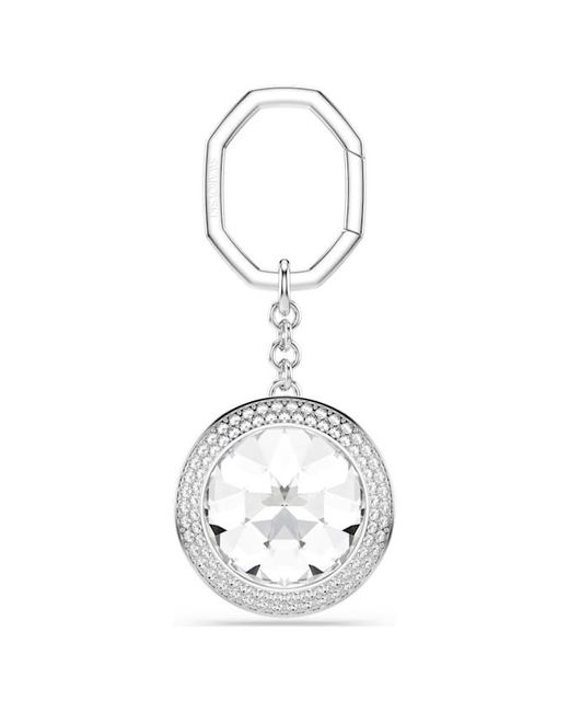 Swarovski Metallic Una Rhodium Plated Bag Charm for men