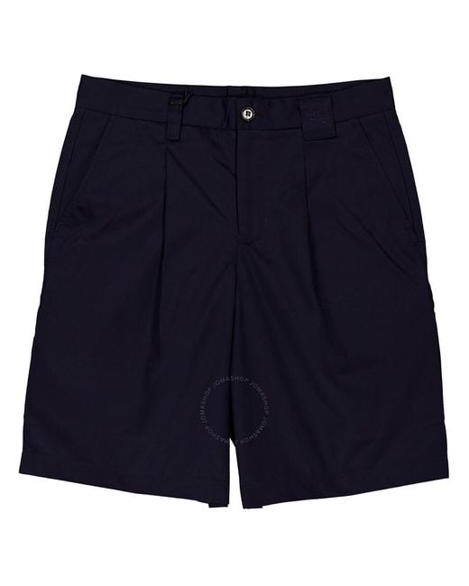 Burberry Blue Smoked Darwin Equestrian Knight-Motif Cargo Shorts, Brand Size 48 (Waist for men