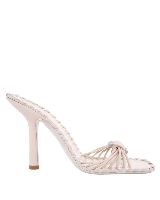 Burberry Metallic Leather Rumba Heeled Sandals, Brand Size 38.5 Us