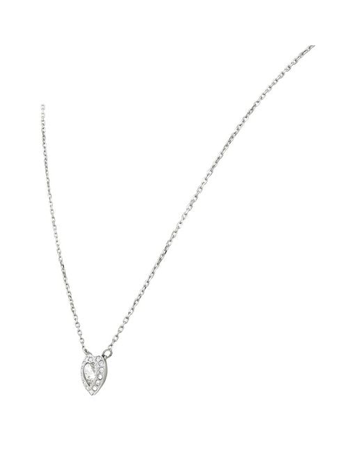 Swarovski Metallic X Ariana Grande Mixed Cuts Heart Pendant Necklace