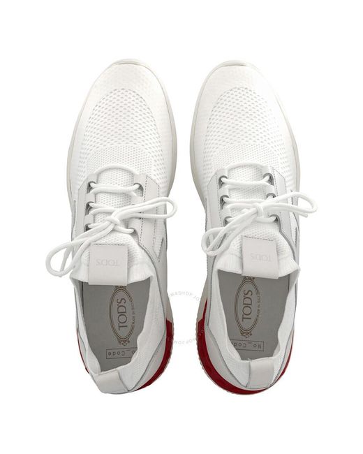 Tod's Gray No_code_02 Knit High Tech Fabric Sneakers for men