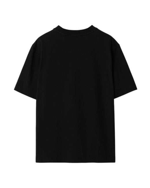Burberry Black Crew-Neck Cotton Jersey T-Shirt
