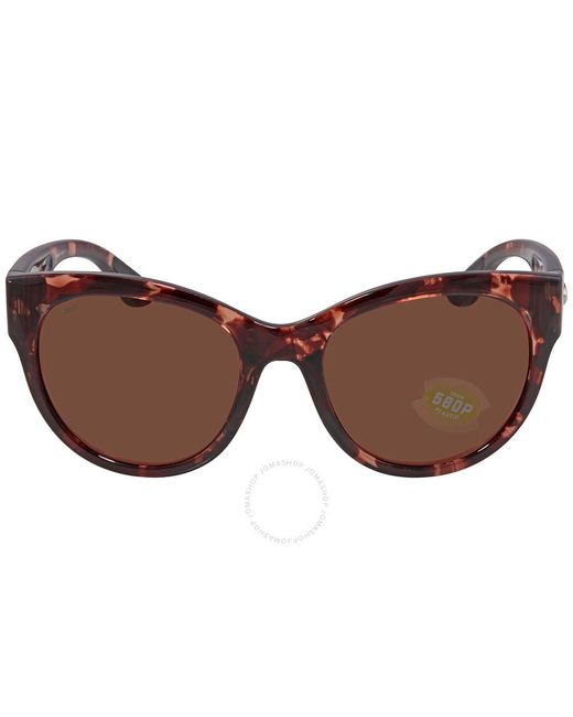 Costa Del Mar Brown Maya Copper Polarized Polycarbonate Sunglasses 6s9011 901103 55