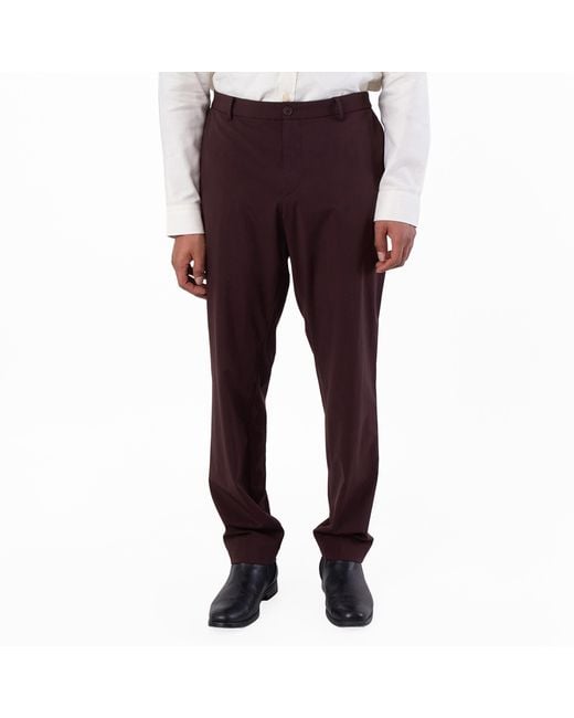 Boss Purple Genius Slim-Fit Trousers, Brand Size 54 (Waist for men
