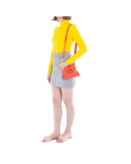 See By Chloé Red Mini Joan Leather Top Handle Bag