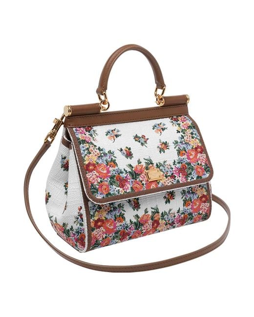 Dolce & Gabbana Dolce & Gabbana Medium Sicily Embroidered Handbag