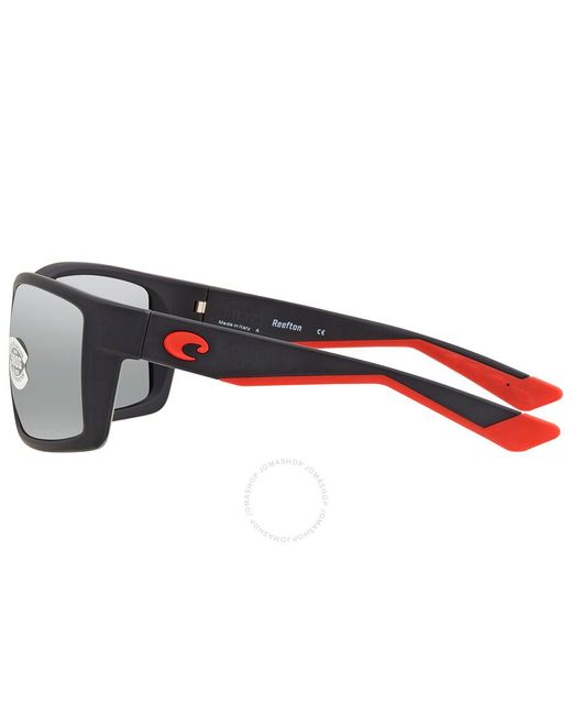 Costa Del Mar Gray Cta Del Mar Reefton Grey Silver Mirror Polarized Glass Sunglasses  197 gglp for men