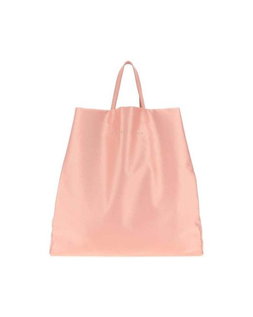 Carven Pink Fabric Jeanne Shopping Bag Blush Borse A Mano